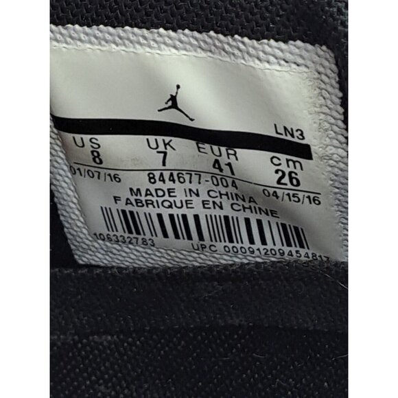 Air Jordan Mens Super Fly 5 Basketball Shoes Black Red 844677-004 2016 Men's 8 - Picture 8 of 9